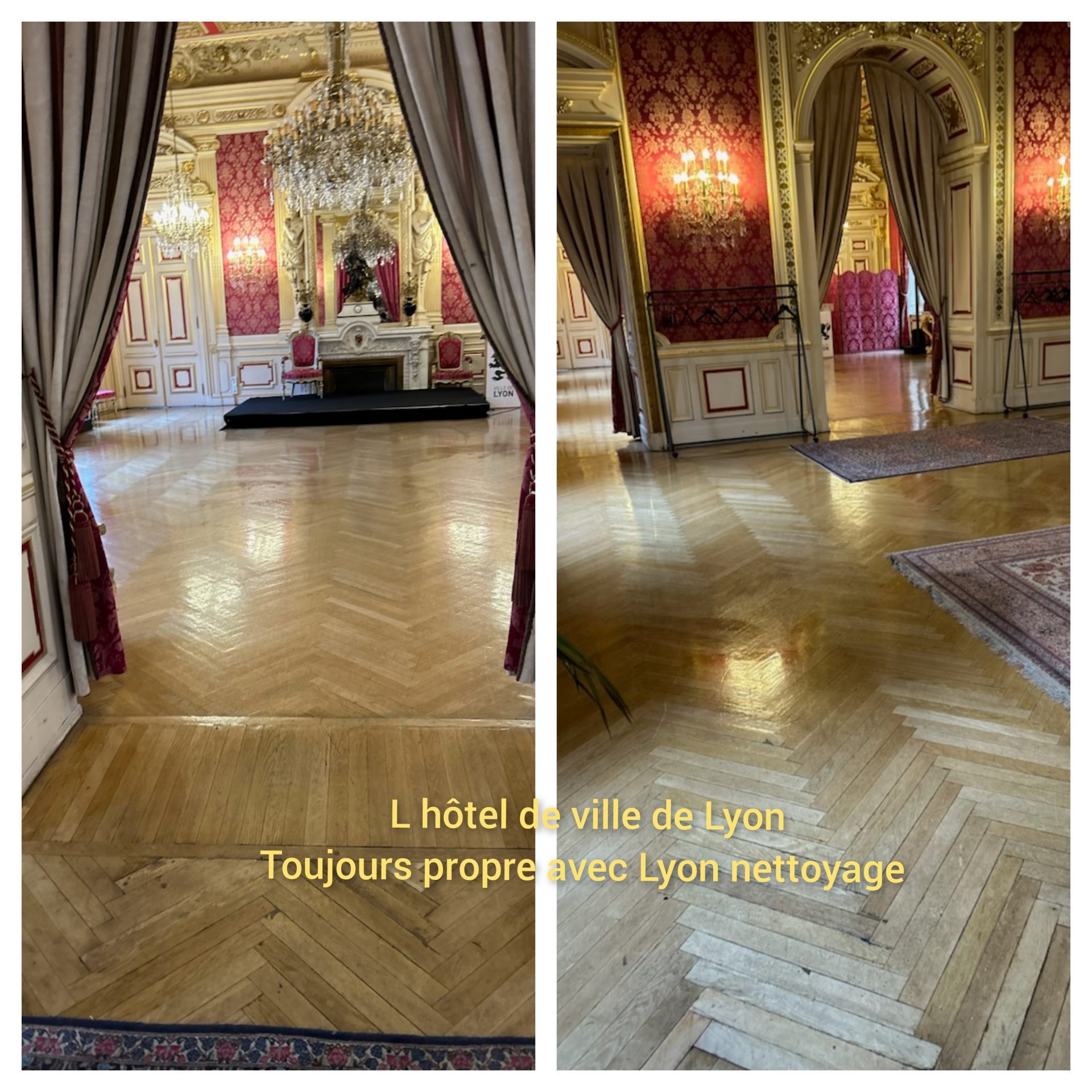 Hôtel de Ville de Lyon - entretien des sols